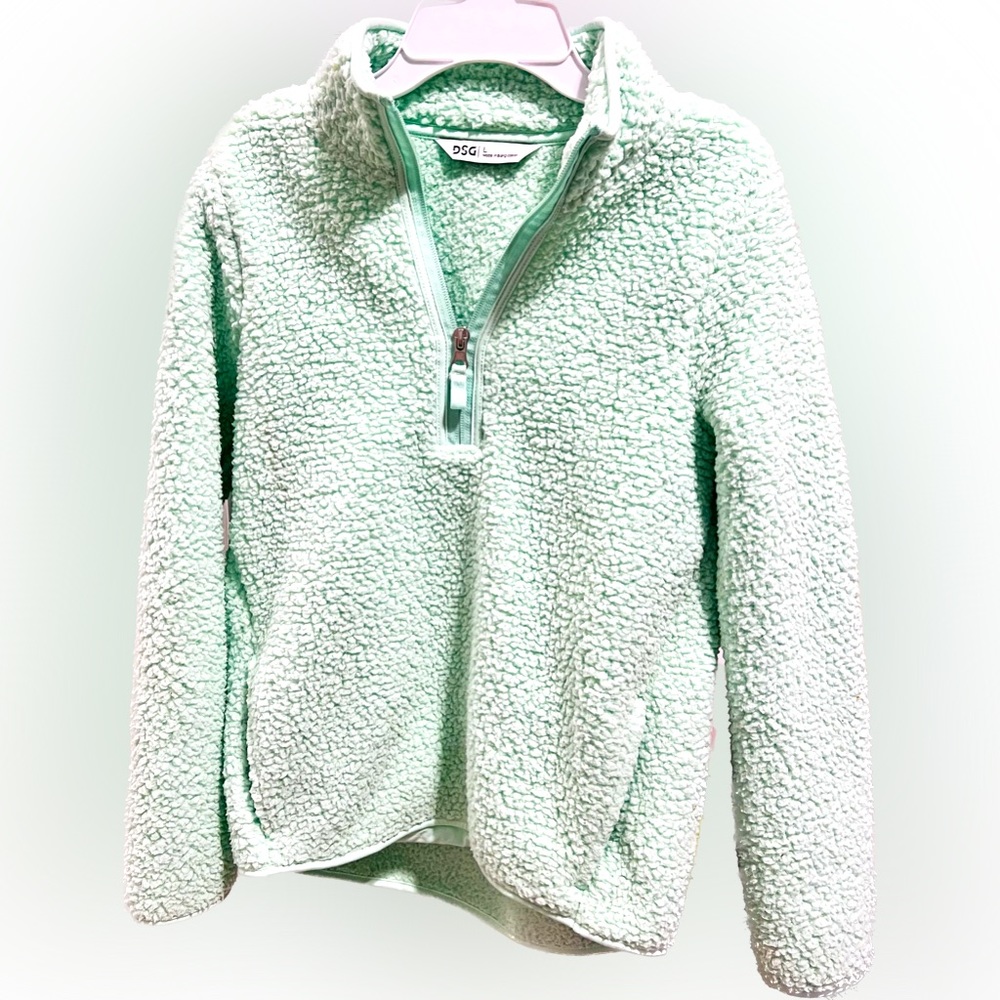DSG Brand mint colored Sherpa pullover